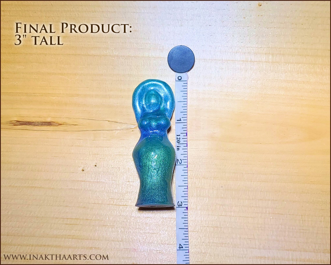 Goddess Statue Mold for Resin 3 Inch Tall Epoxy and UV Etsy