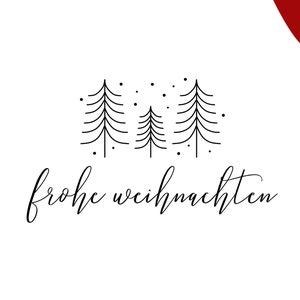 Stempel Weihnacht 17 Holz | Frohe Weihnachten | Weihnachtsstempel