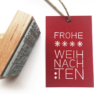 Christmas stamps for gift tags Merry Christmas