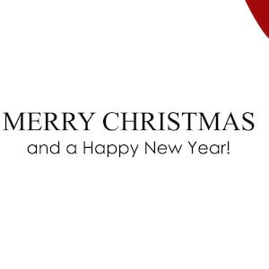 Stempel Weihnacht 02 | Merry Christmas and a Happy New Year | Weihnachtsstempel