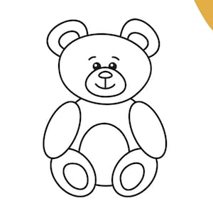 Sello de peluche | Sellos para colorear | Sello para colorear | Sellos para niños | Sello de profesor | artesanía | pintar
