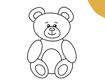 Stempel Teddy | Stempel zum Ausmalen | Ausmalstempel | Stempel für Kinder | Lehrerstempel | basteln | malen