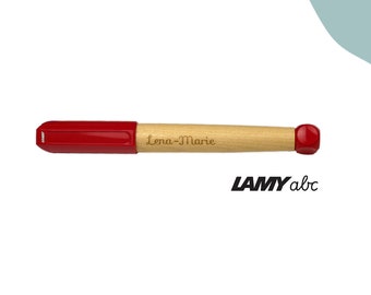 LAMY abc Schreiblernfüller | Füller mit Gravur | personalisiert | Linkshänder und Rechtshänder | Geschenkidee Schuleintritt