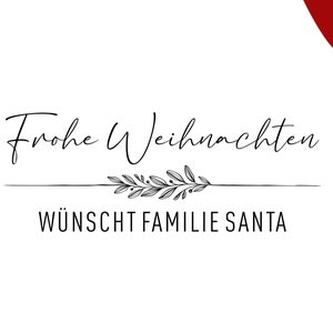 Postzegel Kerstmis 52 | Vrolijk Kerstfeest | familie stempel