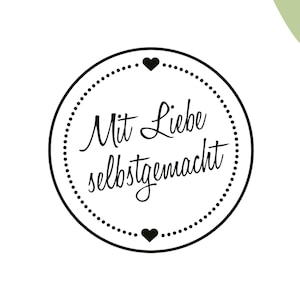 Stempel Mit Liebe selbstgemacht | Stempel Handmade | Stempel Do it yourself