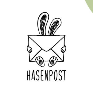Postzegel Pasen 09 Houten Konijn Post | Paaspostzegel | Paasgroet | Paascadeau | Paaskaart | Fijne Pasen | Paaspost