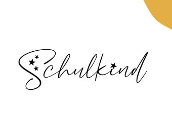 Stempel Schulkind | Stempel Schulanfang | Einschulung