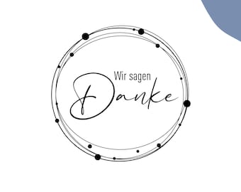 Stempel Wir sagen Danke | Stempel Danke | Dankeschön | Geschenk | Hochzeit