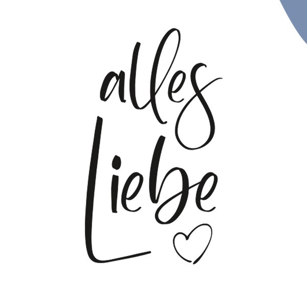 Stempel alles Liebe | Stempel Geburtstag