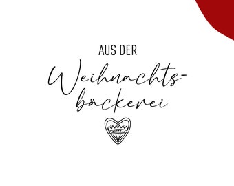 Stempel Weihnachten | Aus der Weihnachtsbäckerei | Weihnachtsstempel