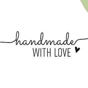 Handmade 17 Holz Stempel | Handmade with Love | Selbstgemacht