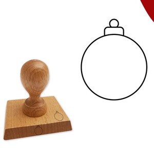 Stempel Kerstmis 13 kleurstempels met kerstbalmotief