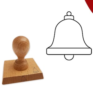Stempel Kerstmis 07 Kleurstempel met Belmotief