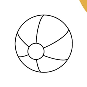 Stempel Ball | Stempel zum Ausmalen | Ausmalstempel | Stempel für Kinder | Lehrerstempel | basteln | malen