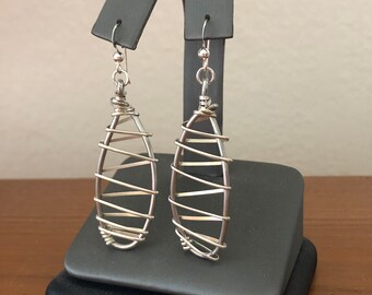 Silpada 'Triangle Edge' Natural Black Agate Stud Earrings in Sterling