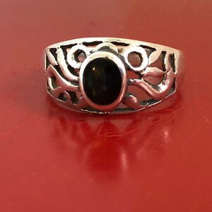 Sterling Silver Onyx Ring