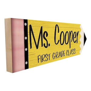 Personalized Wooden Classroom Sign: Unique Teacher Appreciation Gift for End of Year