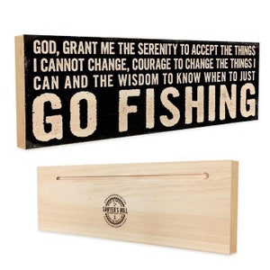 Serenity Prayer. Funny Fishing Sign. - Etsy