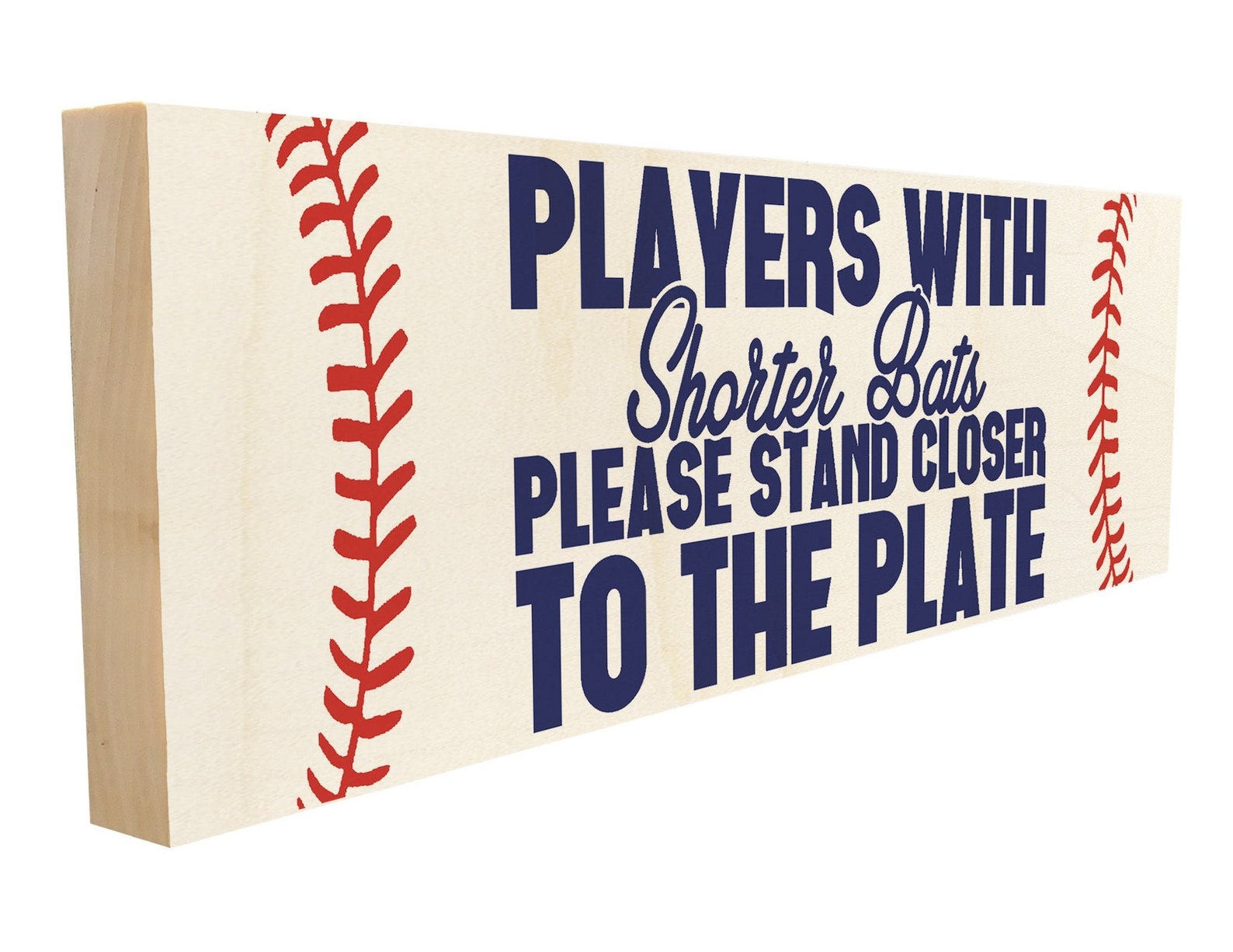 Shorter Bats Baseball Sign Baseball Wood Sign Baseball Etsy