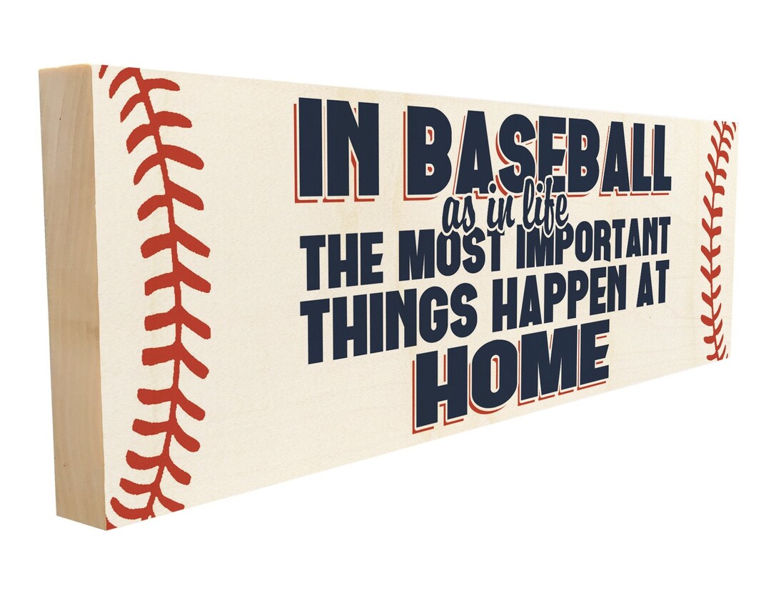 Baseball Baseball Sign Baseball Wood Sign Baseball Décor Etsy