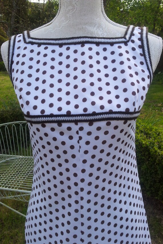 Super Seventies Spotty Maxi Dress. Summer Sunshin… - image 2