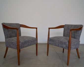 Pair of Mid-century Modern Arm Chairs Professionally Restored!