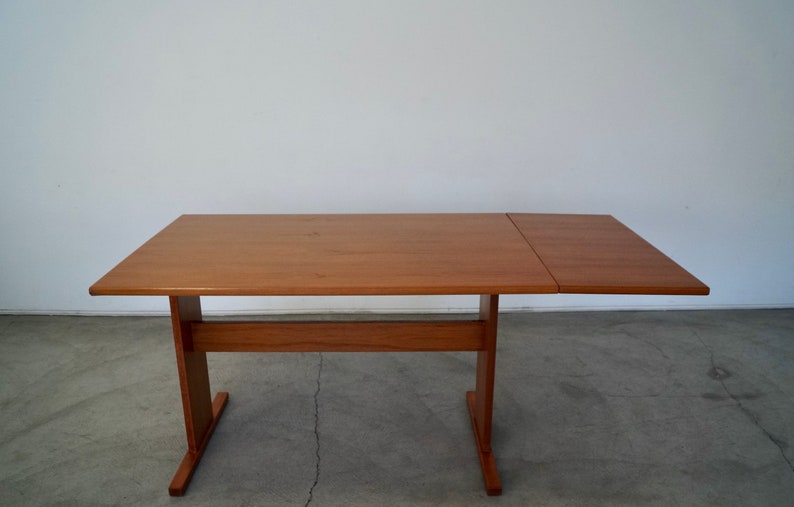 1970's Danish Modern Teak Dining Table / Desk by Gangso image 2