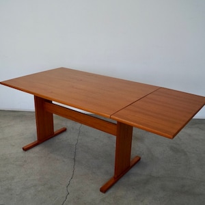 1970's Danish Modern Teak Dining Table / Desk by Gangso image 1