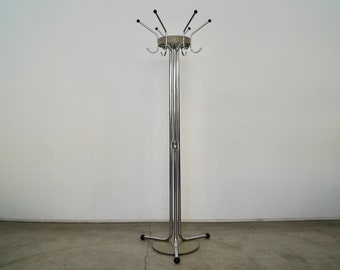 1940's Art Deco Mid-century Modern Chrome Coat Rack