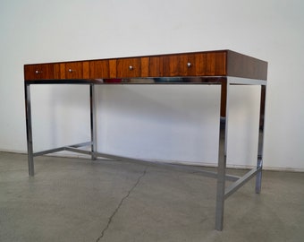 1960's Danish Modern Rosewood & Chrome Desk