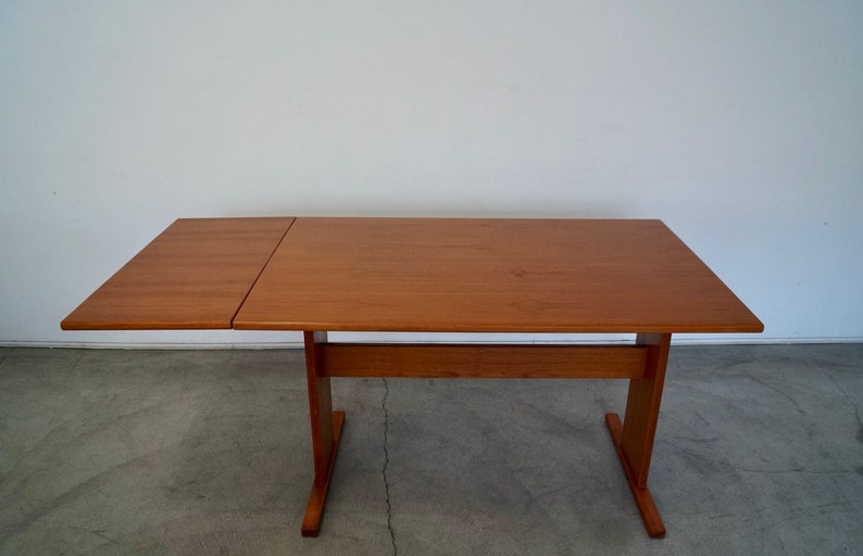 1970's Danish Modern Teak Dining Table / Desk by Gangso image 3
