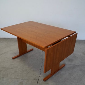 1970's Danish Modern Teak Dining Table / Desk by Gangso image 6