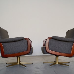 Pair of Mid-century Danish Modern Lounge Chairs Refinished & Reupholstered!