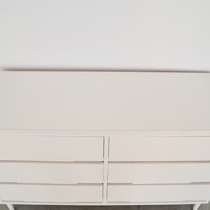 Gorgeous 1950's Mid-century Modern Hollywood Regency Dresser in White image 9