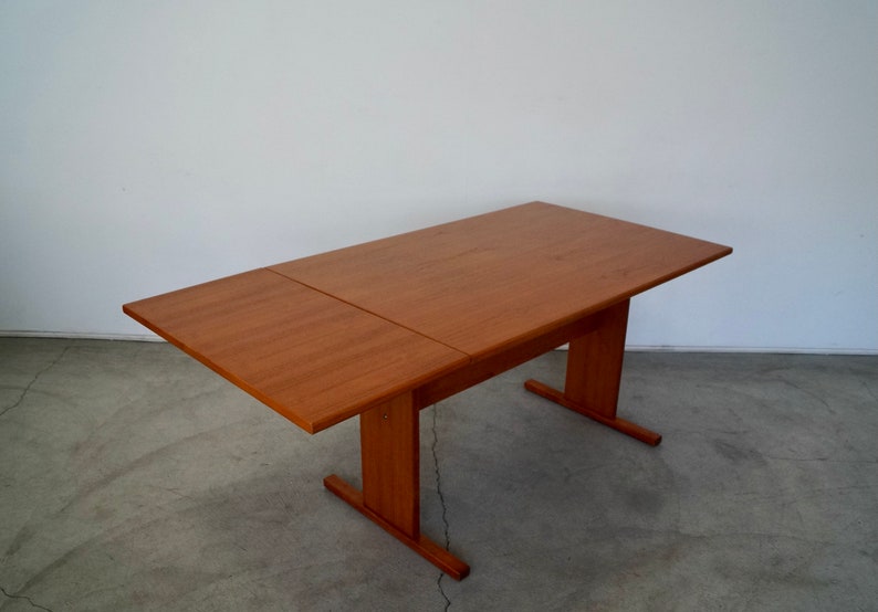 1970's Danish Modern Teak Dining Table / Desk by Gangso image 4