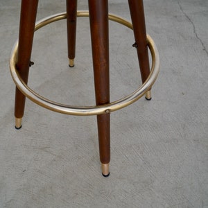 Pair of Mid-century Modern 1960's Bar Stools image 10