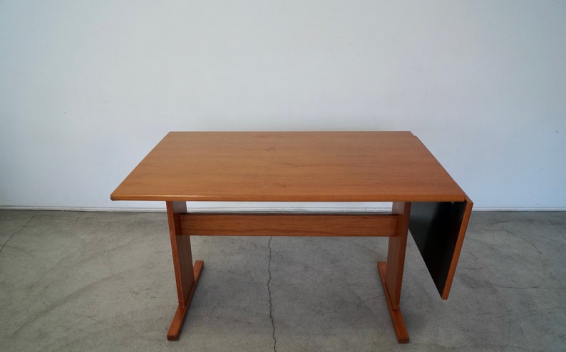 1970's Danish Modern Teak Dining Table / Desk by Gangso image 5