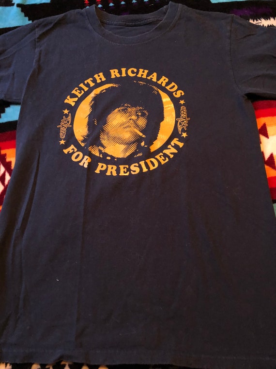 ROLLING STONES Keith Richards President Mens T Shirt Unisex Tee Official Merch
