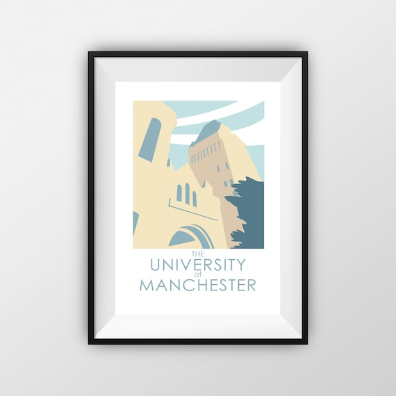 University of Manchester - Travel Poster - thejonesboys - the jones boys