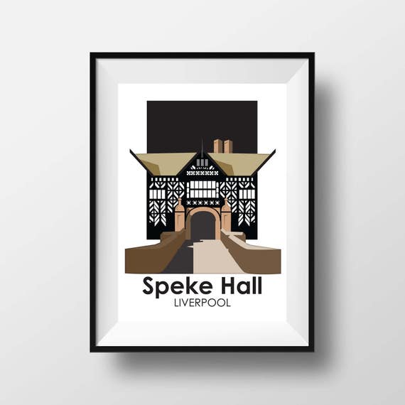 Speke Hall  Liverpool - Travel Poster - the jones boys