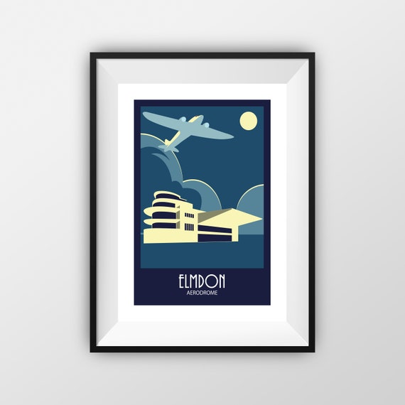 Elmdon Airport - Travel Poster - the jones boys