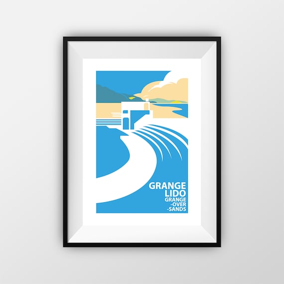 Grange-Over-Sands Lido - Cumbria - Travel Print - The Jones Boys