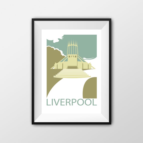 Metropolitan Cathedral Liverpool - Travel Poster - the jones boys