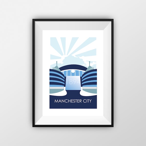 Manchester City FC  - Travel Print - the jones boys