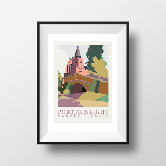 Port Sunlight Print - Travel Print - the jones boys