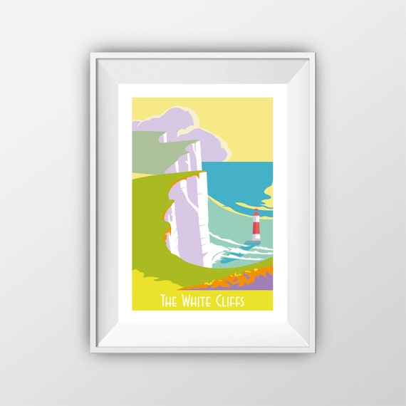 The White Cliffs - Travel Print - the jones boys