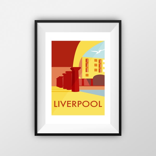 Royal Albert Dock Print - Travel Poster - the jones boys