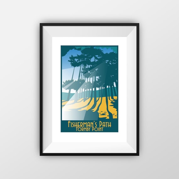 Fisherman's Path Formby - Travel Print - the jones boys