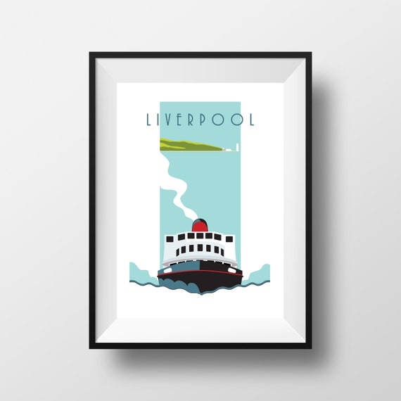 Mersey Ferry - Liverpool - Travel Print - the jones boys