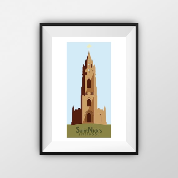 St Nicks - Liverpool - Travel Poster - the jones boys